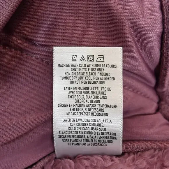 Spyder Womens L Bailey Faux Shearling Jacket in Tulipwood Purple NEW - Picture 10 of 11